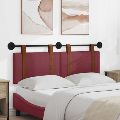 Testata appesa Tinta unita Rosso Vino 130 x 55 x 5 cm PU Antico