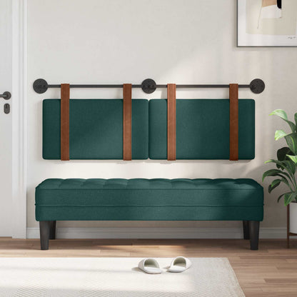 Testata appesa Verde Scuro 130 x 55 x 5 cm PU Antico