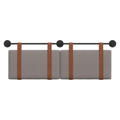 Testata appesa Tinta unita Talpa 130 x 55 x 5 cm PU Antico