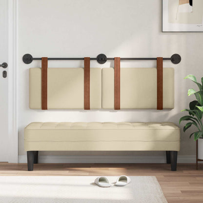 Testata appesa Tinta unita Crema 130 x 55 x 5 cm PU Antico
