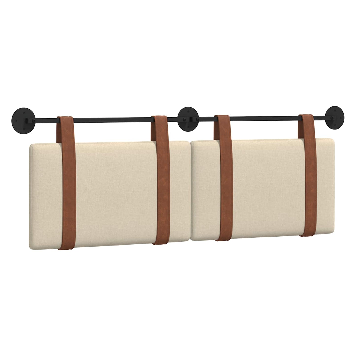 Testata appesa Tinta unita Crema 130 x 55 x 5 cm PU Antico