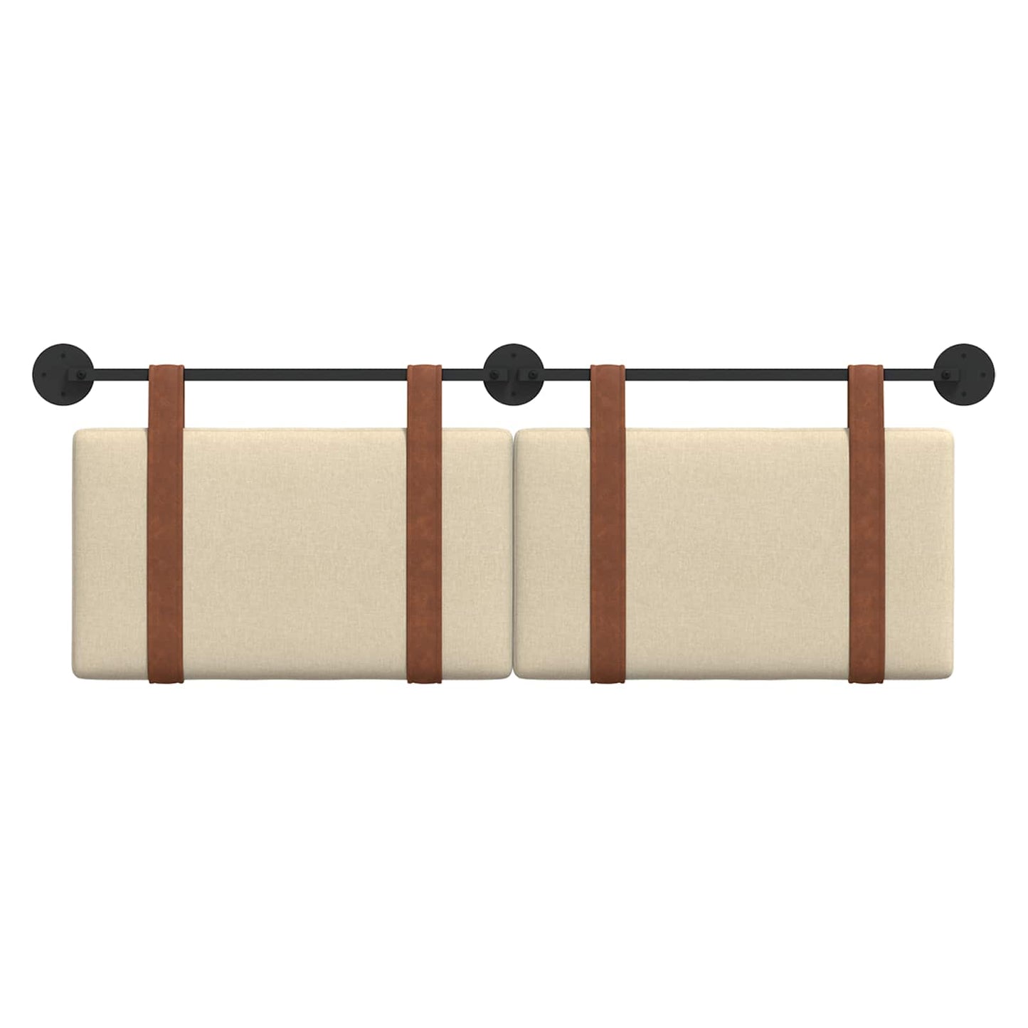 Testata appesa Tinta unita Crema 130 x 55 x 5 cm PU Antico
