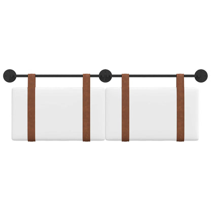 Testata appesa Tinta unita Bianco 130 x 55 x 5 cm PU Antico