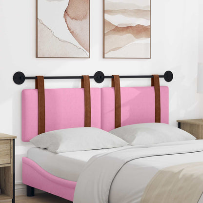 Testata appesa Tinta unita Rosa 130 x 55 x 5 cm PU Antico