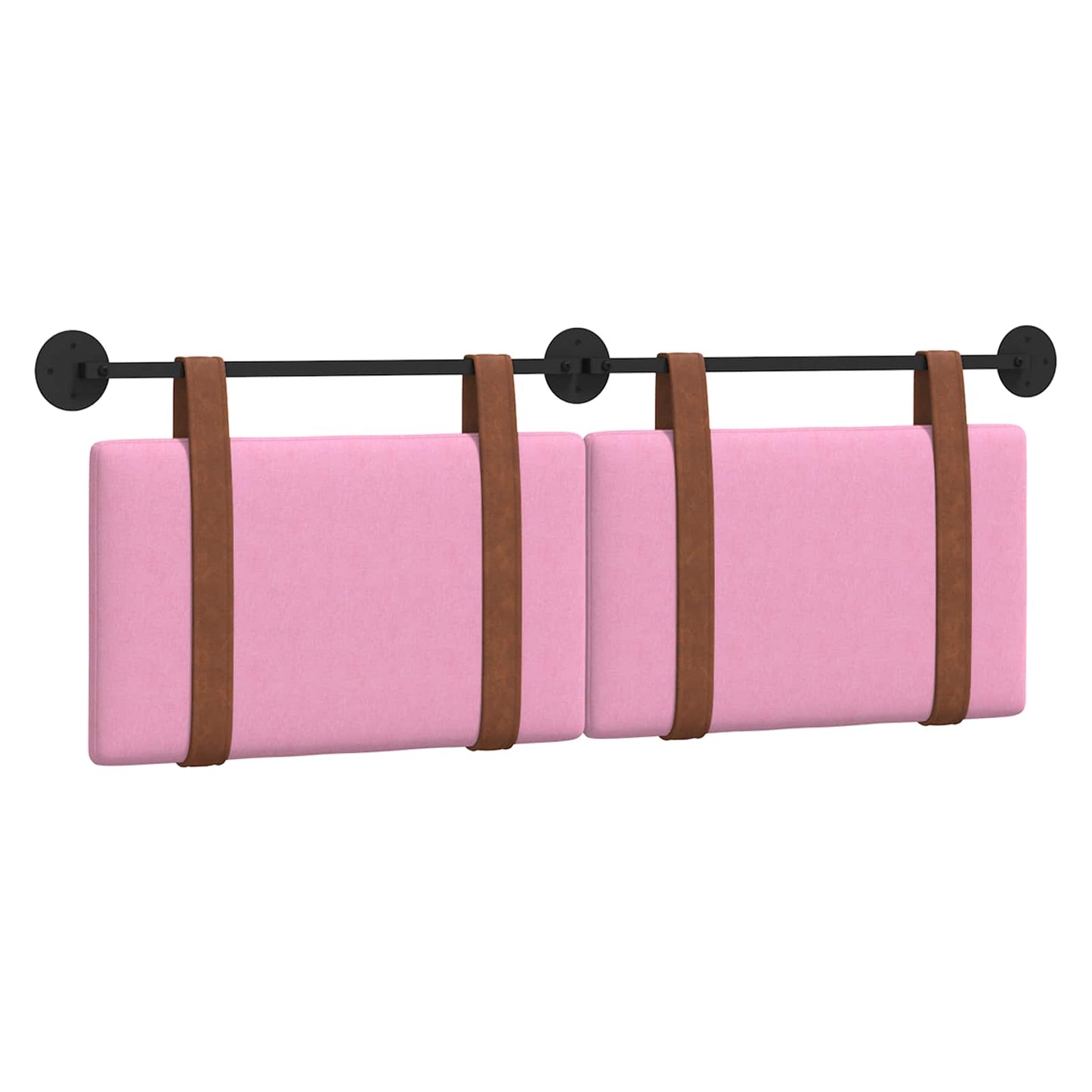 Testata appesa Tinta unita Rosa 130 x 55 x 5 cm PU Antico