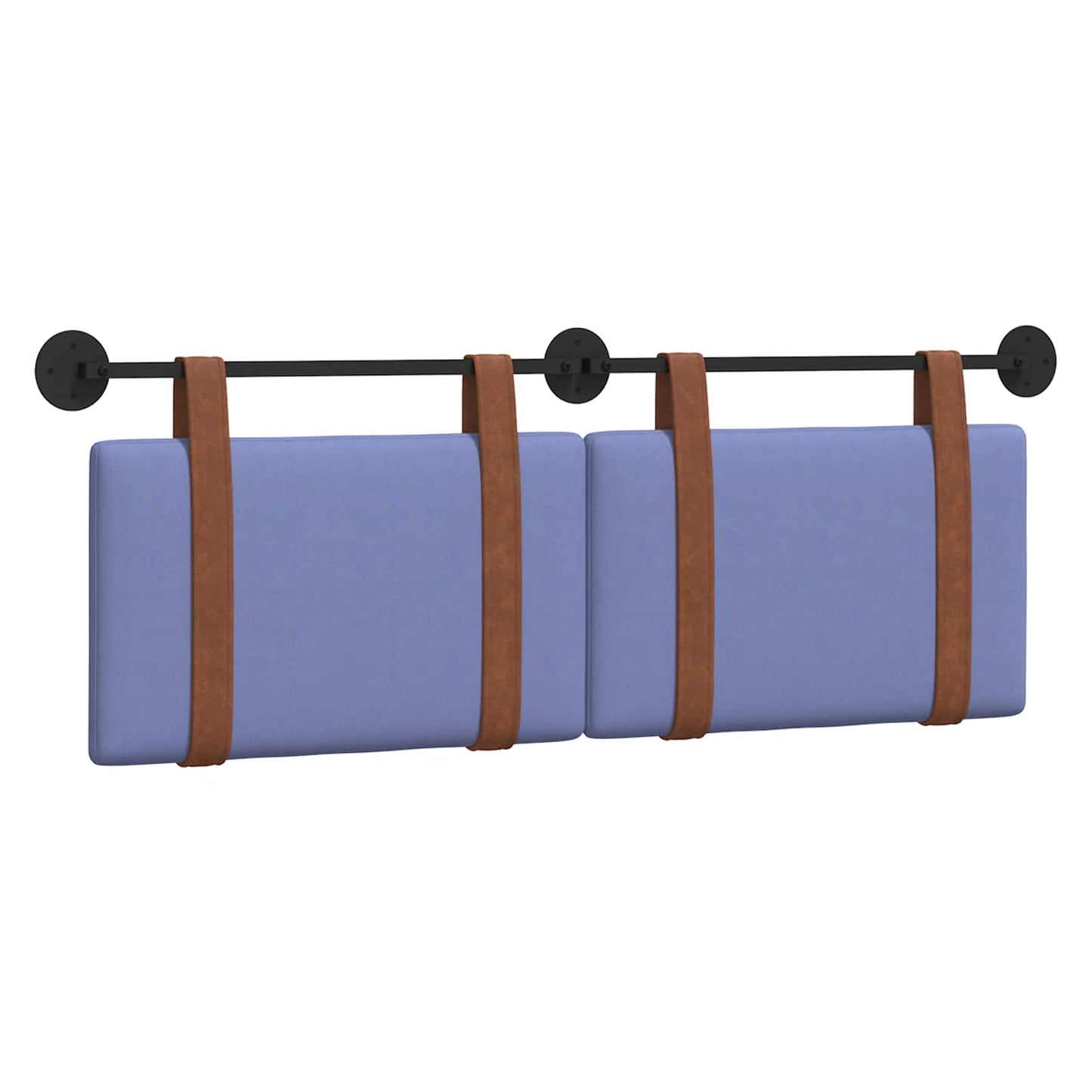 Testata appesa Tinta unita Blu jeans 130 x 55 x 5 cm PU Antico
