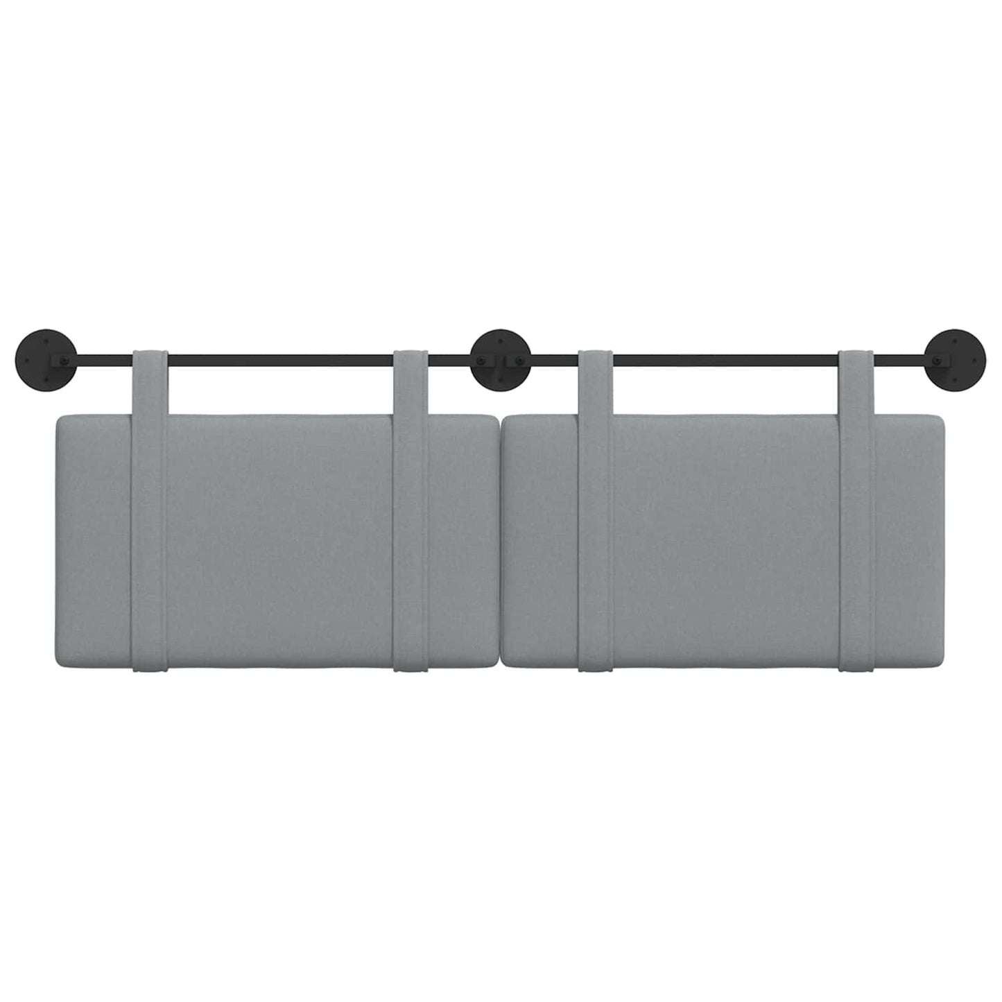 Testata appesa Grigio chiaro 150 x 55 x 5 cm Tessuto