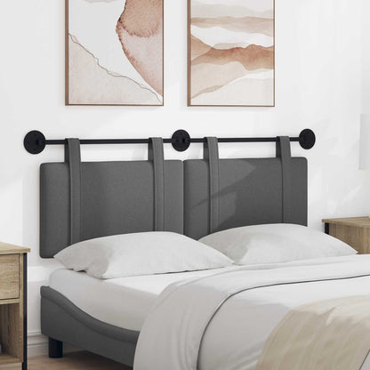 Testata appesa Tinta unita Grigio scuro 150 x 55 x 5 cm Tessuto
