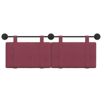 Testata appesa Tinta unita Rosso Vino 150 x 55 x 5 cm Tessuto