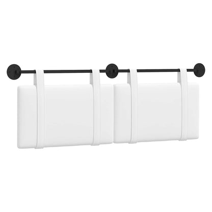 Testata appesa Tinta unita Bianco 150 x 55 x 5 cm Tessuto