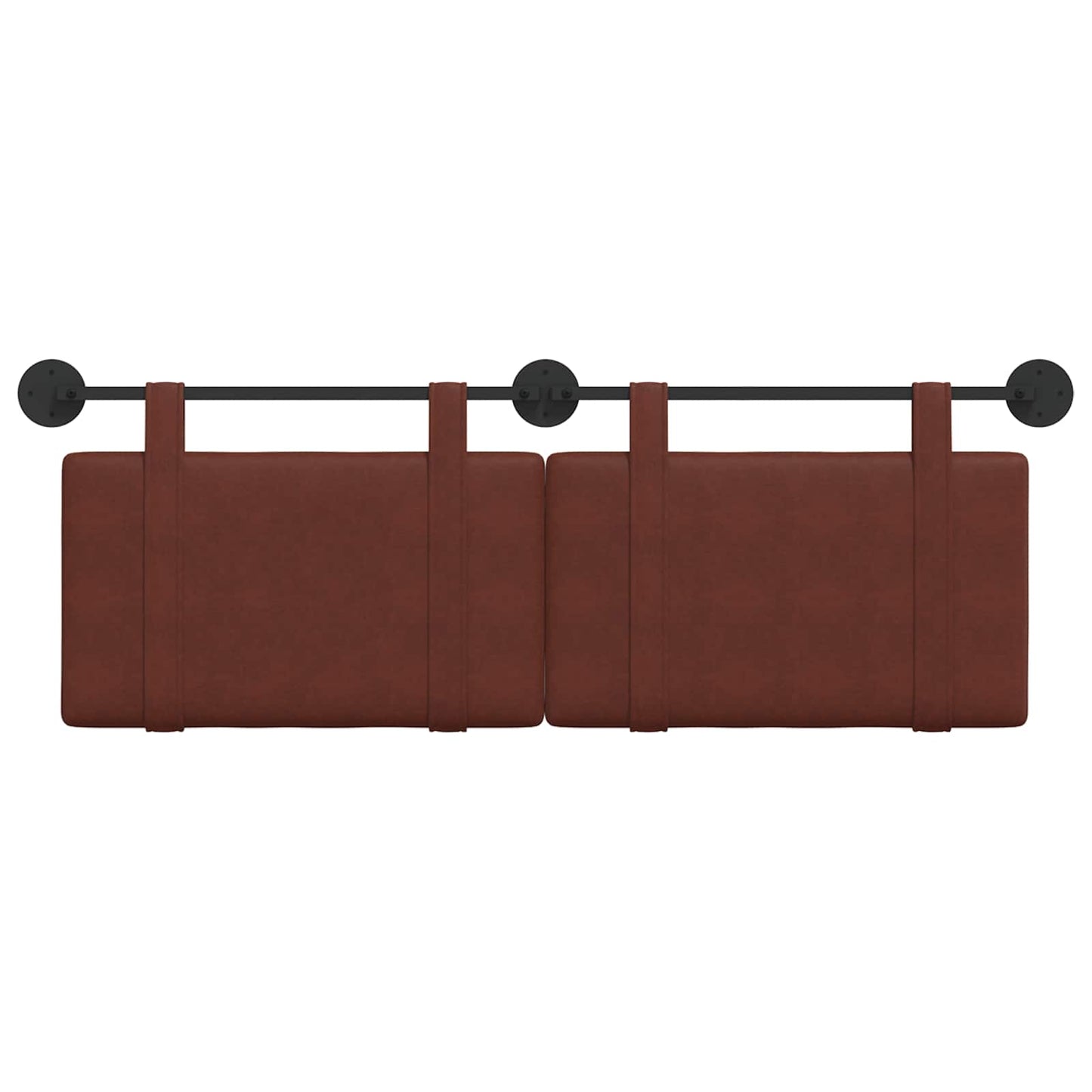 Testata appesa Marrone Lucido 150 x 55 x 5 cm PU Antico