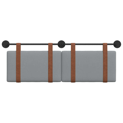 Testata appesa Grigio chiaro 150 x 55 x 5 cm PU Antico