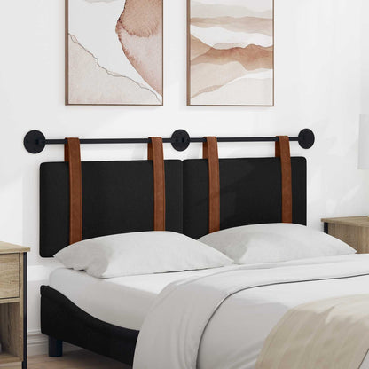 Testata appesa Tinta unita Nero 150 x 55 x 5 cm PU Antico
