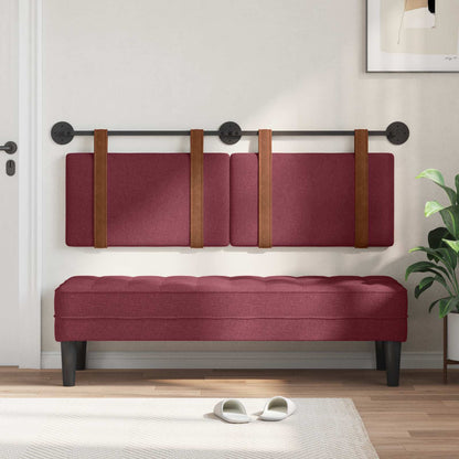 Testata appesa Tinta unita Rosso Vino 150 x 55 x 5 cm PU Antico