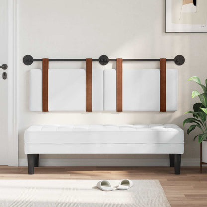 Testata appesa Tinta unita Bianco 150 x 55 x 5 cm PU Antico