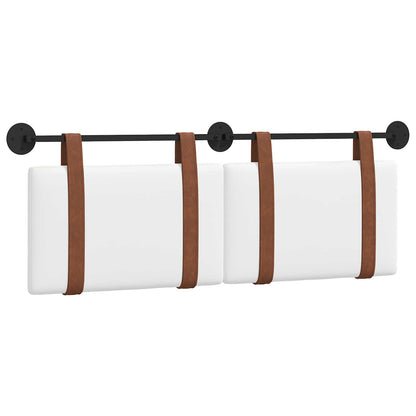 Testata appesa Tinta unita Bianco 150 x 55 x 5 cm PU Antico