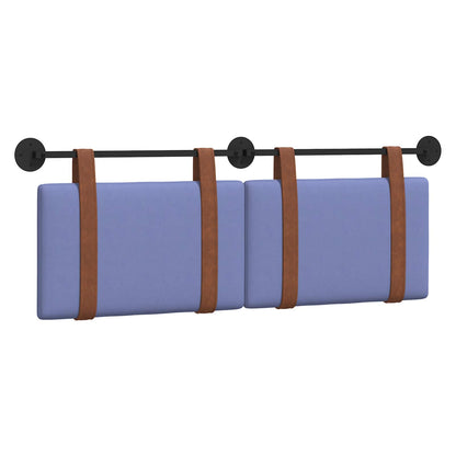 Testata appesa Tinta unita Blu jeans 150 x 55 x 5 cm PU Antico