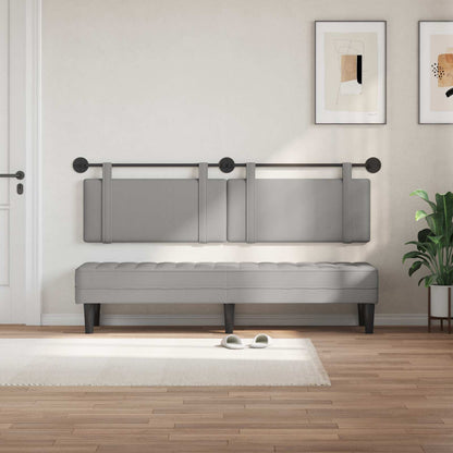 Testata appesa Grigio Nuvola 170 x 55 x 5 cm Tessuto