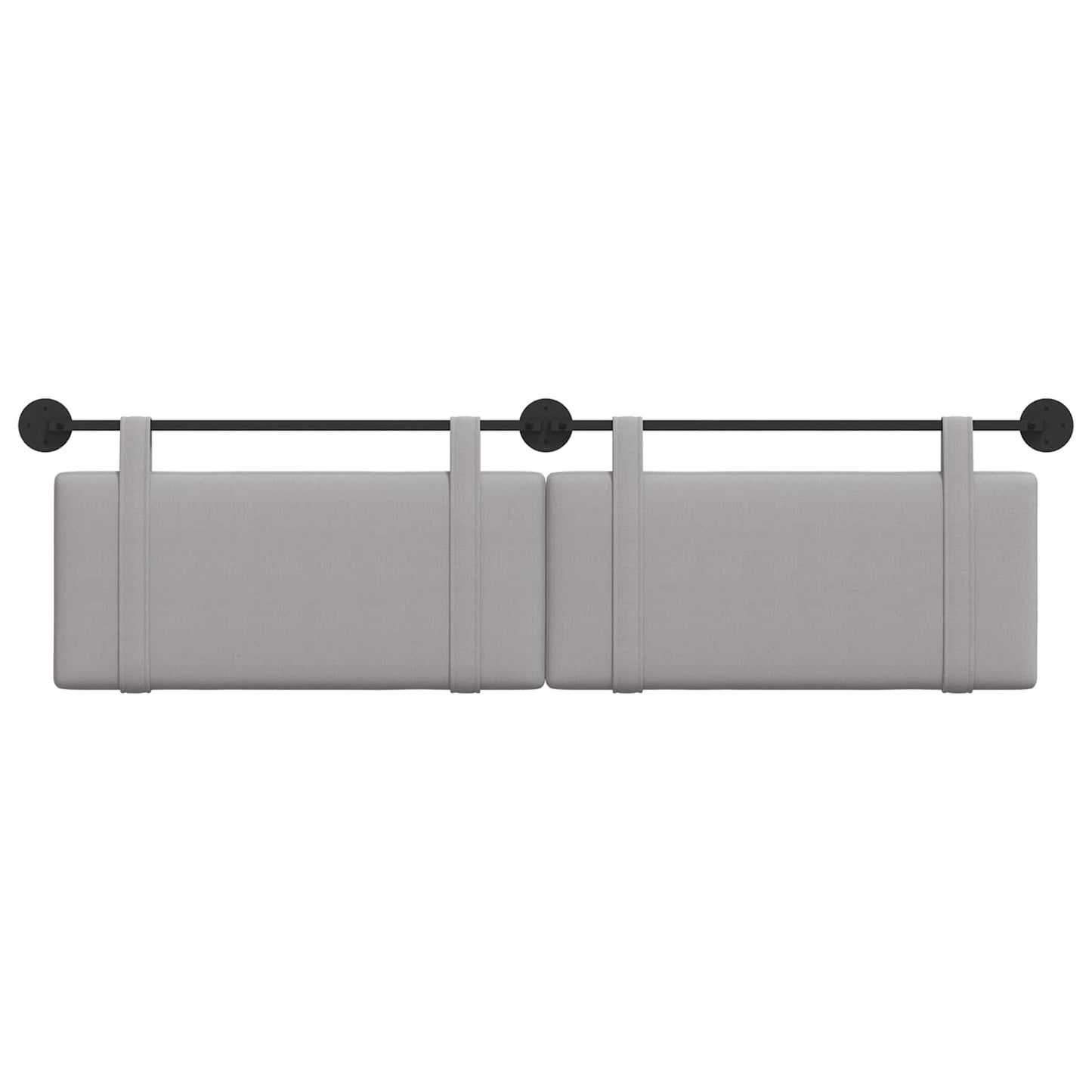 Testata appesa Grigio Nuvola 170 x 55 x 5 cm Tessuto