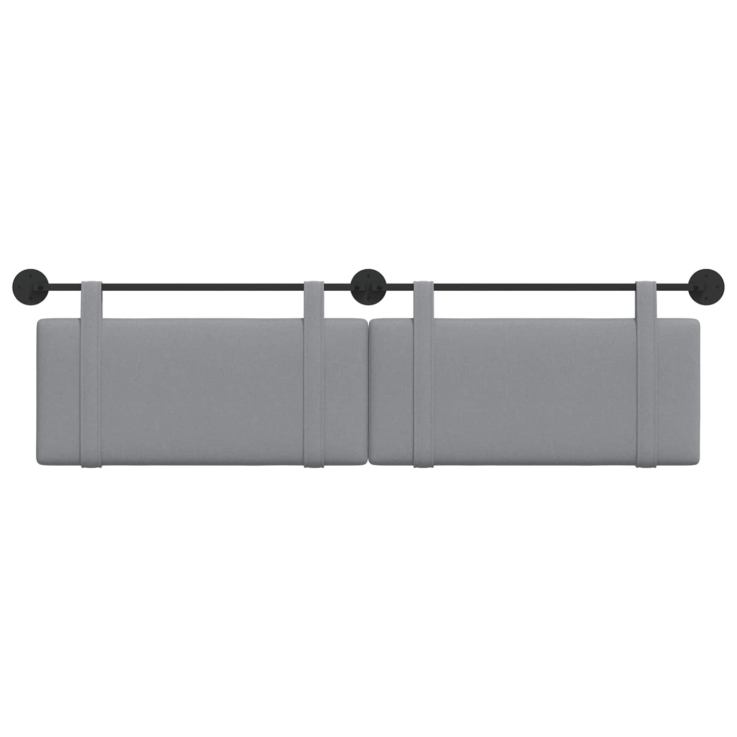 Testata appesa Grigio chiaro 170 x 55 x 5 cm Tessuto
