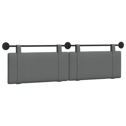 Testata appesa Tinta unita Grigio scuro 170 x 55 x 5 cm Tessuto