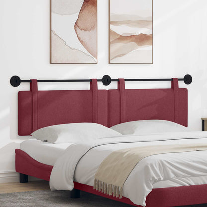 Testata appesa Tinta unita Rosso Vino 170 x 55 x 5 cm Tessuto