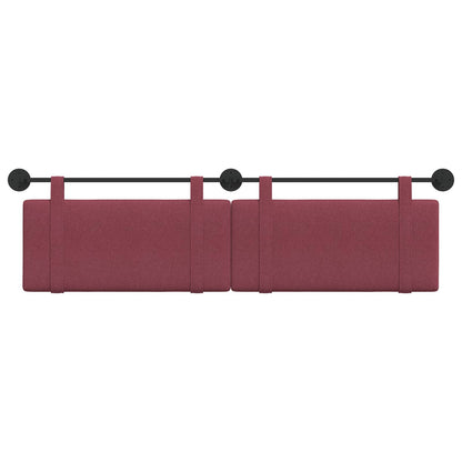 Testata appesa Tinta unita Rosso Vino 170 x 55 x 5 cm Tessuto