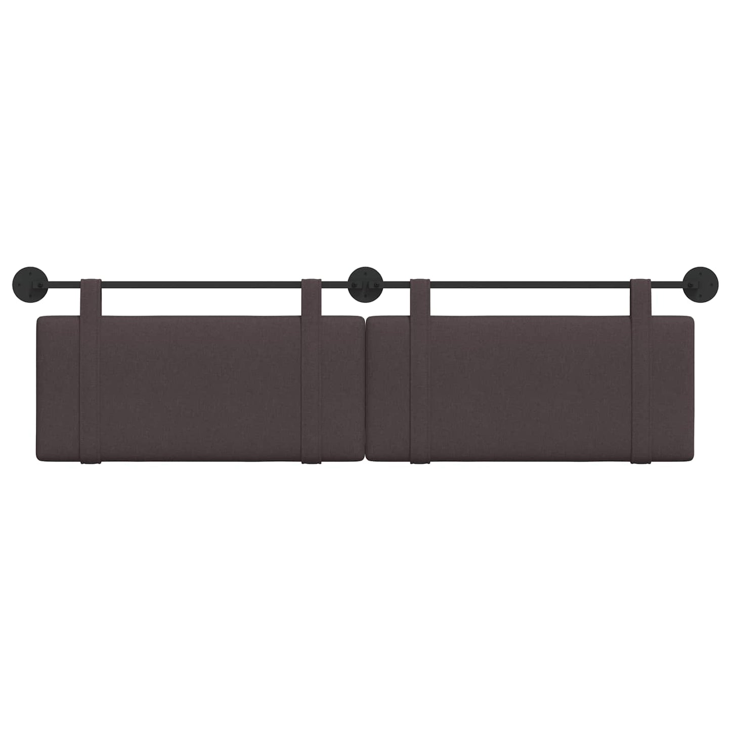 Testata appesa Marrone Scuro 170 x 55 x 5 cm Tessuto
