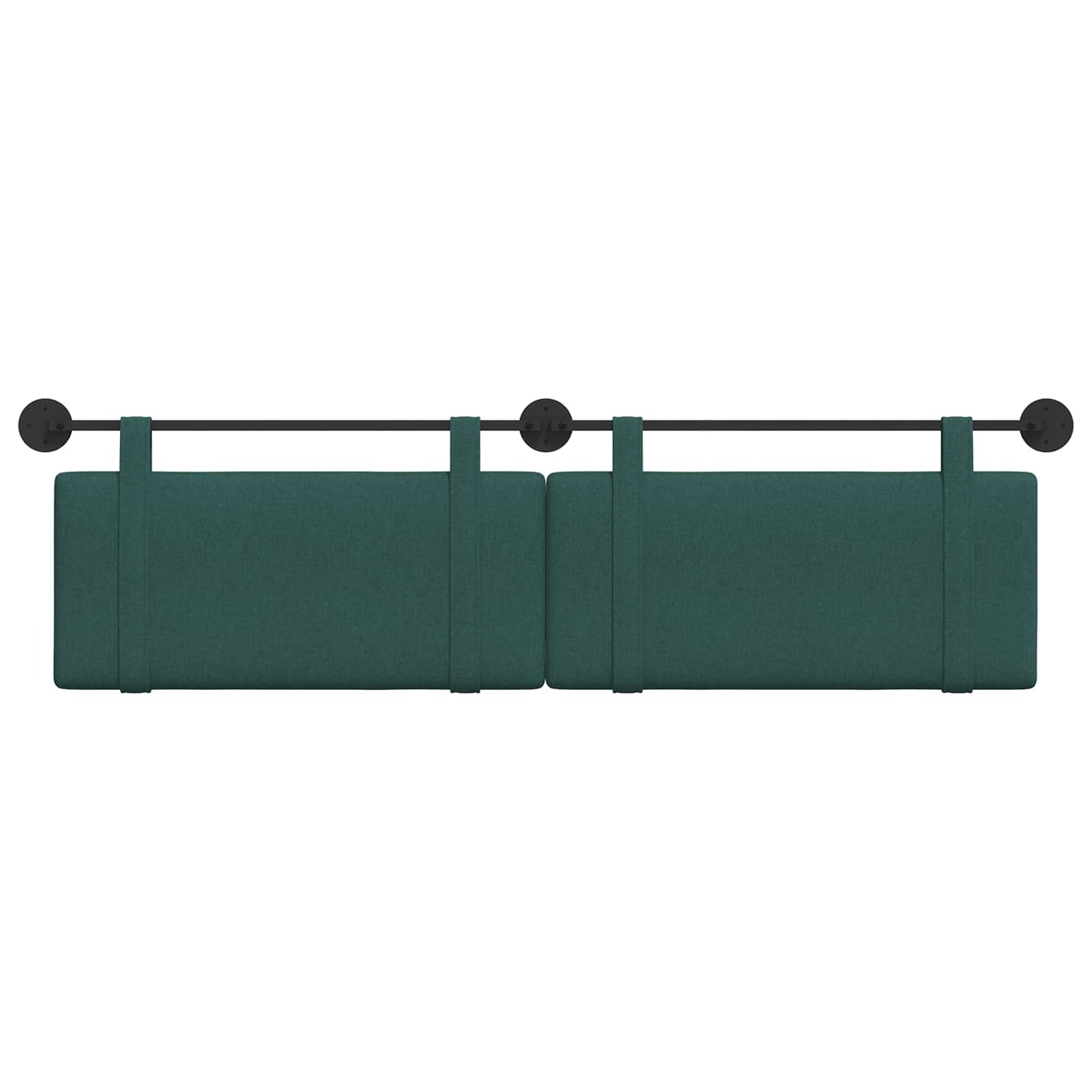 Testata appesa Tinta unita Verde Scuro 170 x 55 x 5 cm Tessuto