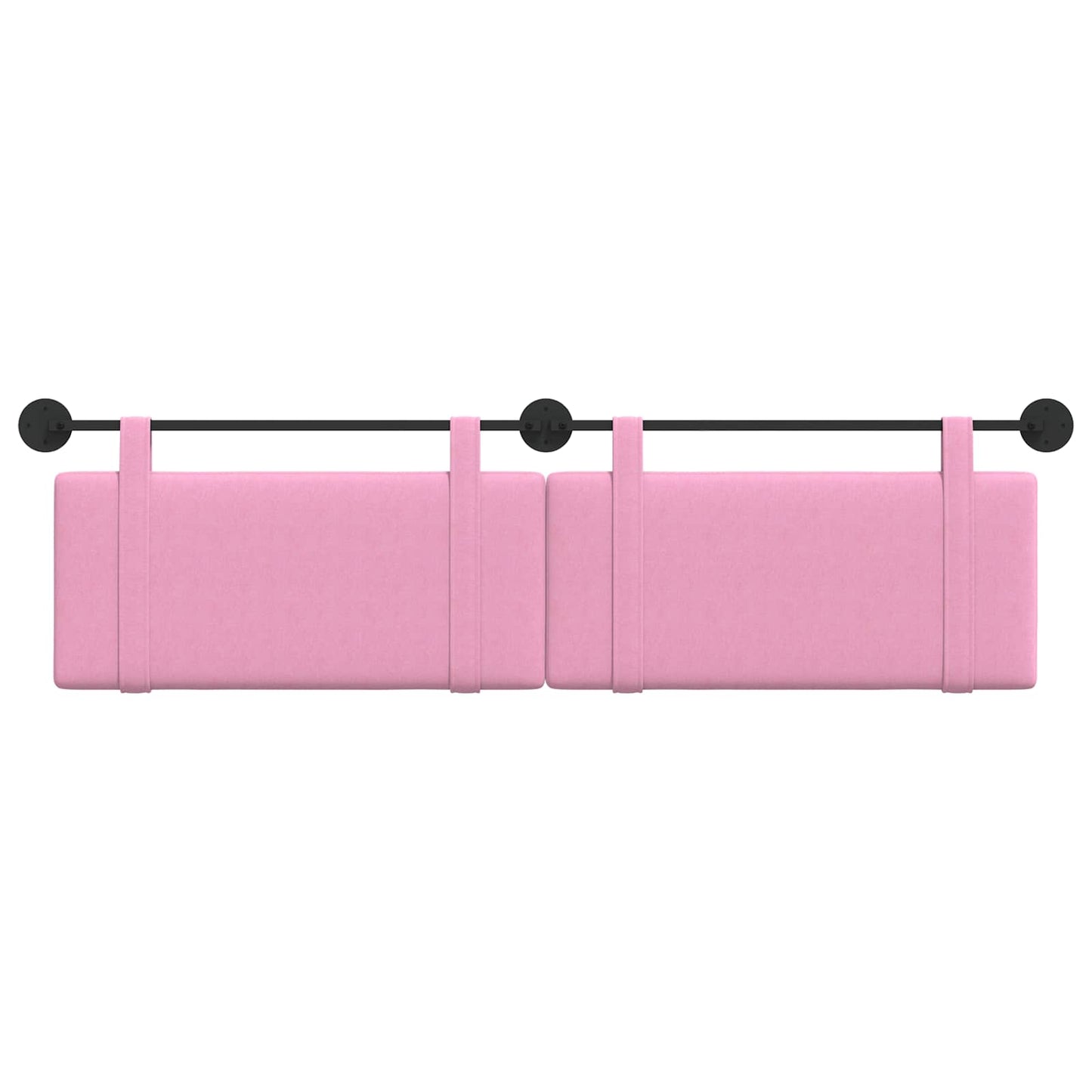 Testata appesa Montaggio a parete Rosa 170 x 55 x 5 cm Tessuto