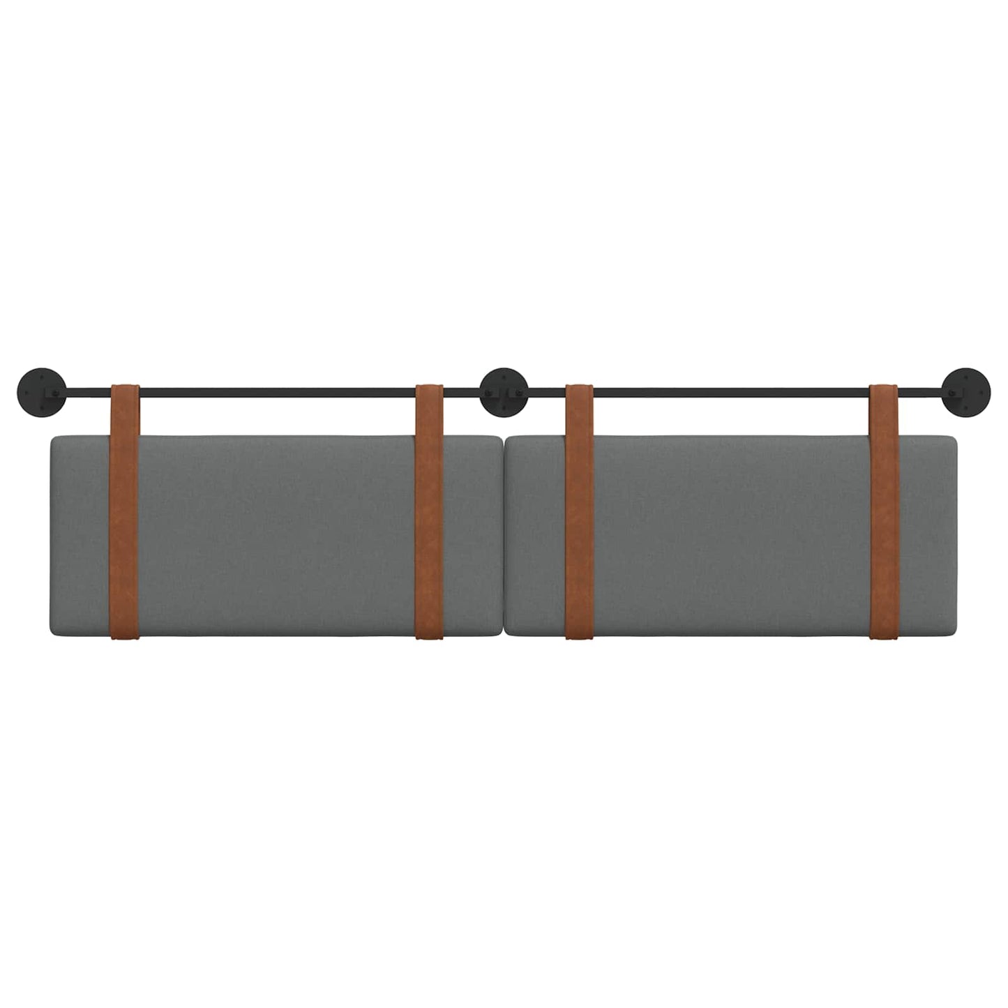 Testata appesa Grigio scuro 170 x 55 x 5 cm PU Antico