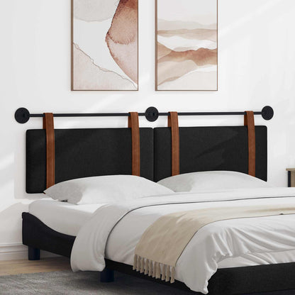 Testata appesa Tinta unita Nero 170 x 55 x 5 cm PU Antico
