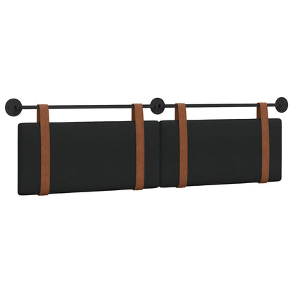 Testata appesa Tinta unita Nero 170 x 55 x 5 cm PU Antico
