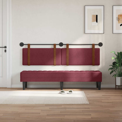 Testata appesa Tinta unita Rosso Vino 170 x 55 x 5 cm PU Antico