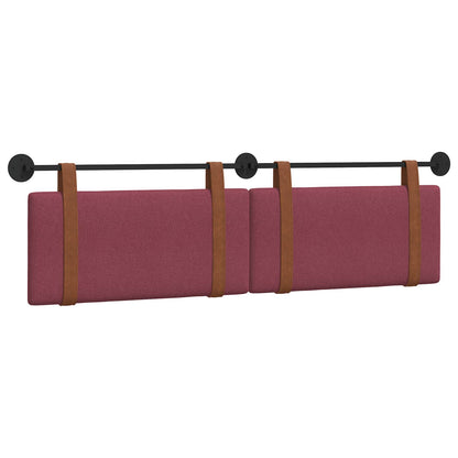 Testata appesa Tinta unita Rosso Vino 170 x 55 x 5 cm PU Antico