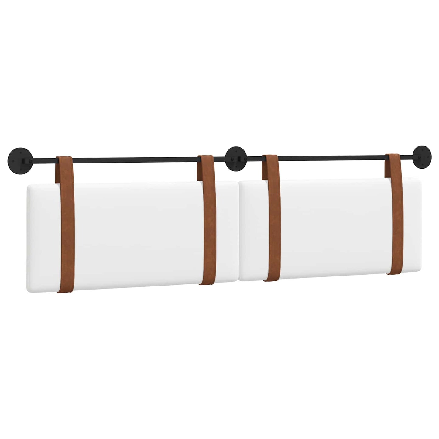 Testata appesa Tinta unita Bianco 170 x 55 x 5 cm PU Antico
