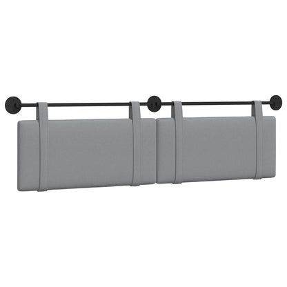 Testata appesa Grigio chiaro 190 x 55 x 5 cm Tessuto