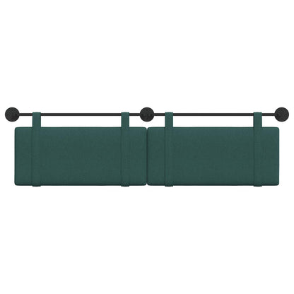 Testata appesa Tinta unita Verde Scuro 190 x 55 x 5 cm Tessuto
