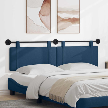 Testata appesa Montaggio a parete Blu 190 x 55 x 5 cm Tessuto