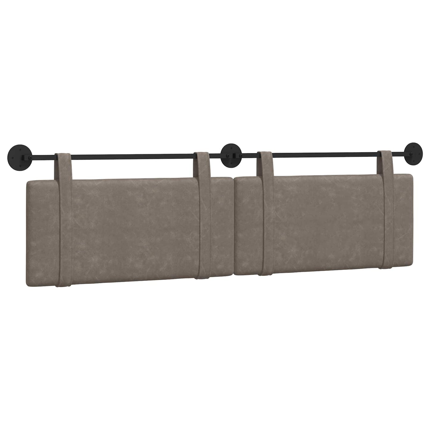 Testata appesa Tinta unita Grigio 190 x 55 x 5 cm PU Antico