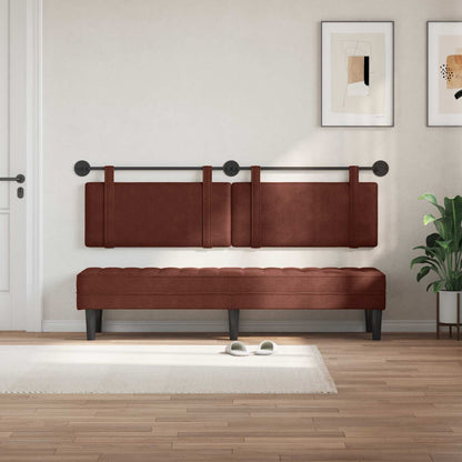 Testata appesa Marrone Lucido 190 x 55 x 5 cm PU Antico