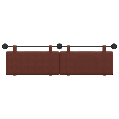 Testata appesa Marrone Lucido 190 x 55 x 5 cm PU Antico