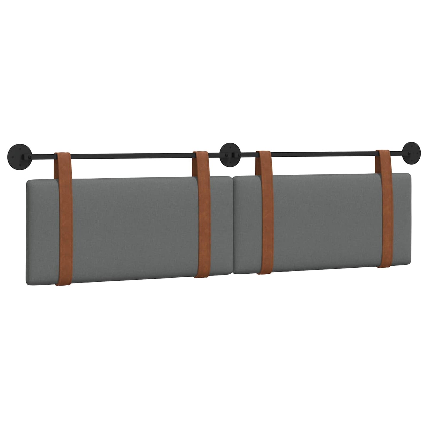 Testata appesa Grigio scuro 190 x 55 x 5 cm PU Antico