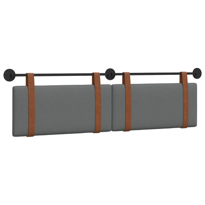 Testata appesa Grigio scuro 190 x 55 x 5 cm PU Antico