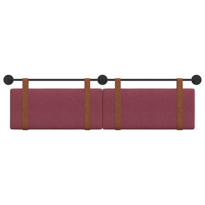 Testata appesa Tinta unita Rosso Vino 190 x 55 x 5 cm PU Antico