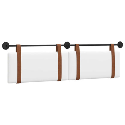 Testata appesa Tinta unita Bianco 190 x 55 x 5 cm PU Antico