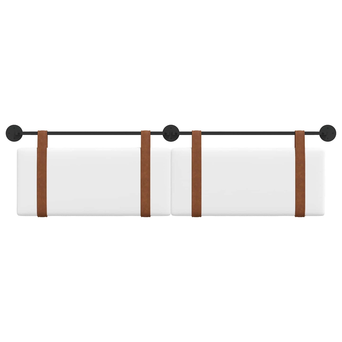 Testata appesa Tinta unita Bianco 190 x 55 x 5 cm PU Antico