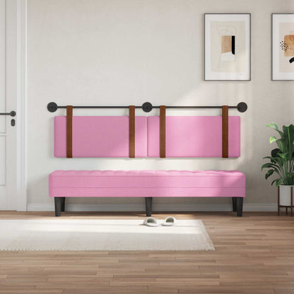 Testata appesa Tinta unita Rosa 190 x 55 x 5 cm PU Antico