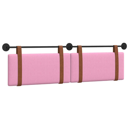 Testata appesa Tinta unita Rosa 190 x 55 x 5 cm PU Antico