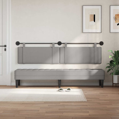 Testata appesa Grigio Nuvola 210 x 55 x 5 cm Tessuto